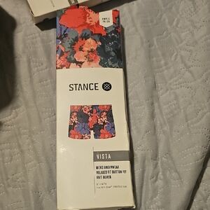 Stance Vista Floral Knit Boxer with Red and Blue